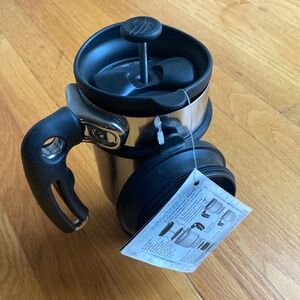 Planetary design double shot French press mug
